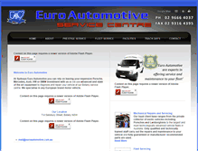 Tablet Screenshot of euroautomotive.com.au